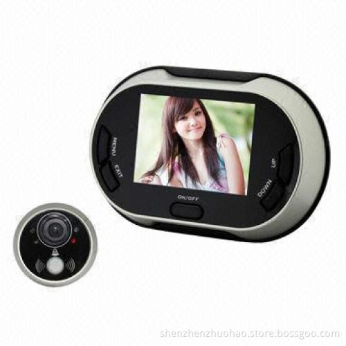 Electronic Digital Door Viewer with Six Languages and 3.5-inch Color TFT Display, PIR Function